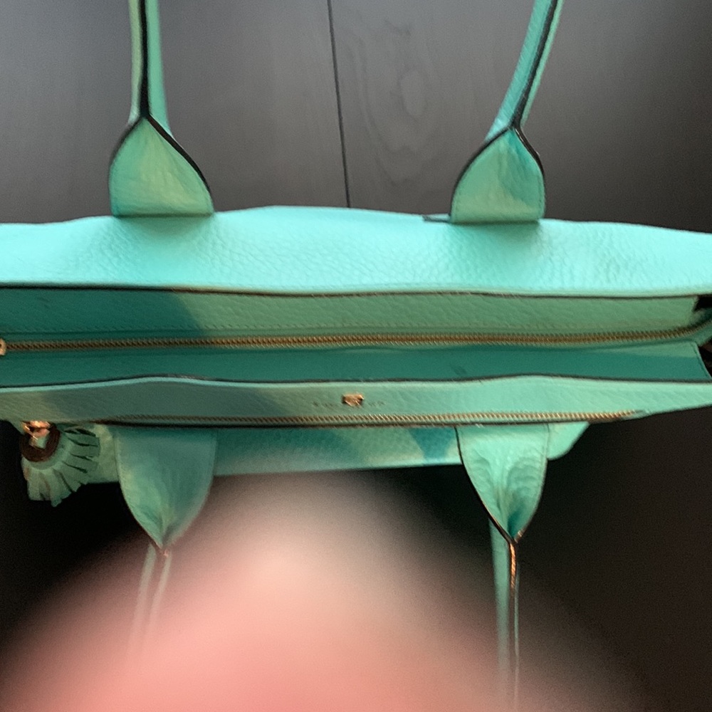 Teal Kate Spade shoulder purse - Picture 6 of 7